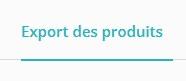 Export des produits